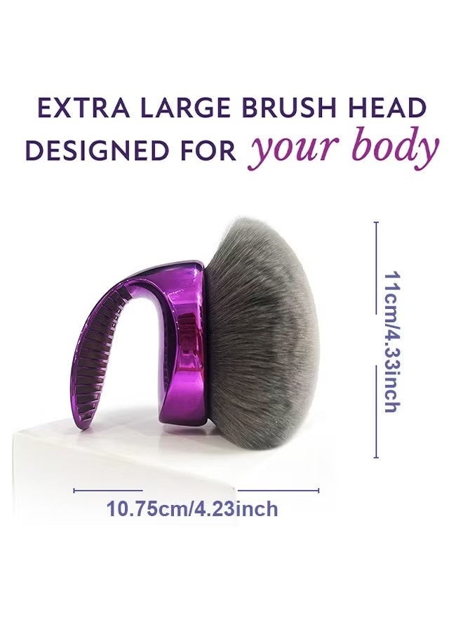 دبليو مزيج و ضبابية فرشاة الجسم - كابوكي فرشاة للجسم, فرشاة التسمير, فرشاة التسمير الذاتي, فرشاة ماكياج كبيرة كابوكي مؤسسة فرشاة, فرشاة التسمير الذاتي, فرشاة ماكياج الجسم, فرشاة البرونز مع كيس التخزين - Image 2